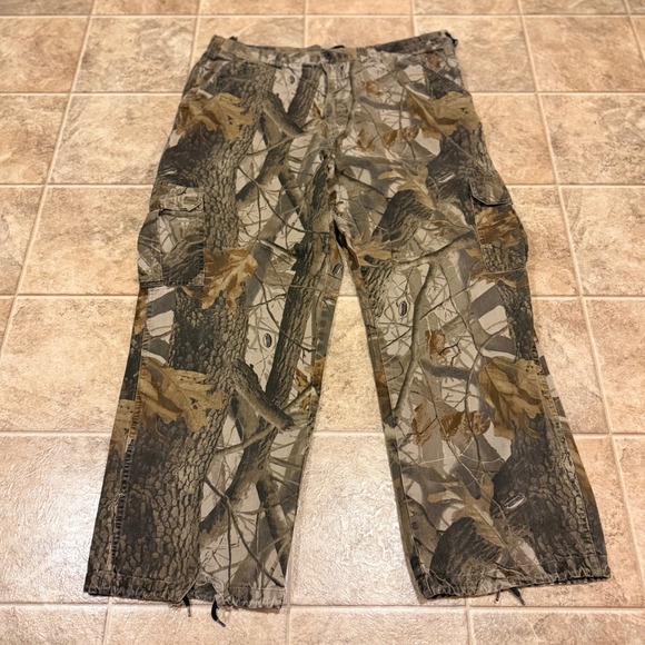 Outfitters Ridge Mens Realtree Hardwoods Camo Cargo Pants XL 40-42 Cotton - Picture 8 of 10